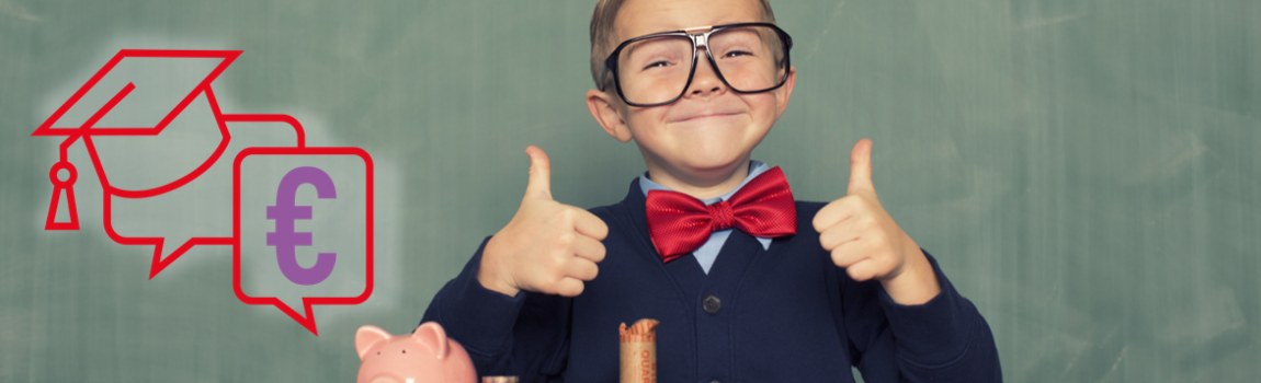 iStock.com/ RichWintage Junge mit Sparschwein, Icon Dialogforum