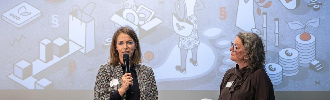 DSV/ Christian Mang Luise Will und Katja Weber eröffnen Dialogforum auf der Bühne