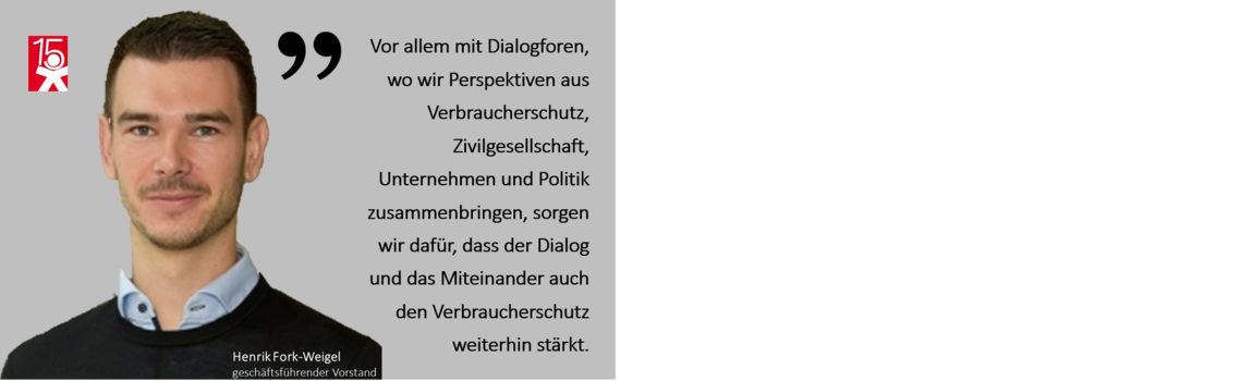 Porträt und Zitat von Henrik Fork-Weigel