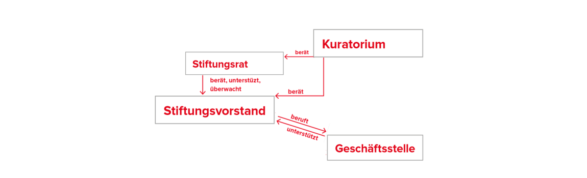 Organigramm der Stiftung