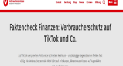 Screenshot Webseite des Projektes