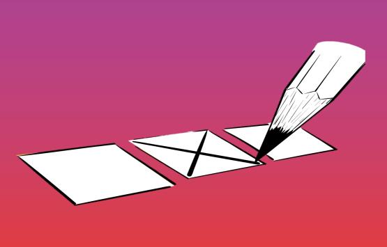 Kreuz in Wahlkästchen mit Bleistift, (c)rawpixel.com auf freepik/DSV