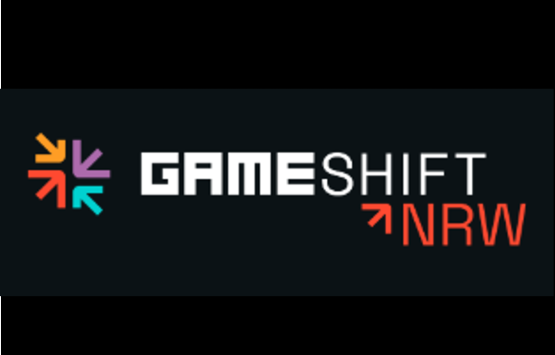 Logo Gameshift NRW auf schwarzem Hintergrund