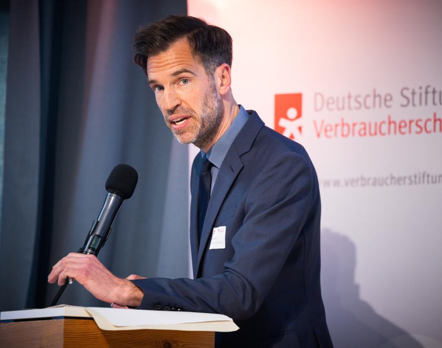 Dr. Nino Goldbeck bei seiner Keynote
